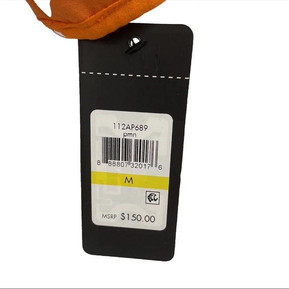 New GUESS Jacket Mens Sz M Orange Polyester Softshell Long Sleeve Hooded NWT - Picture 5 of 7